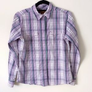 Aura Wrangler pearl snap Cowboy shirt Small